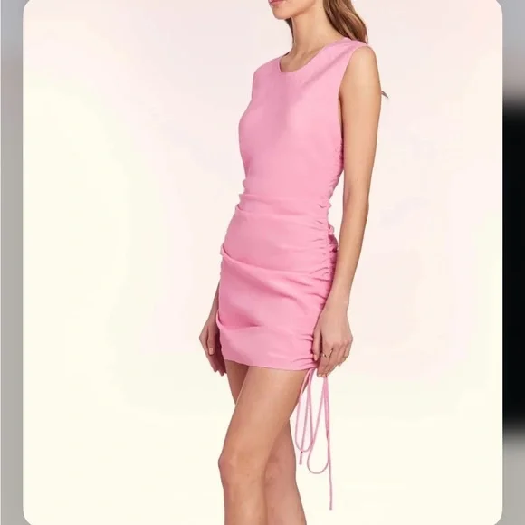 Amanda Uprichard Pink Nessa Dress - Picture 3 of 9